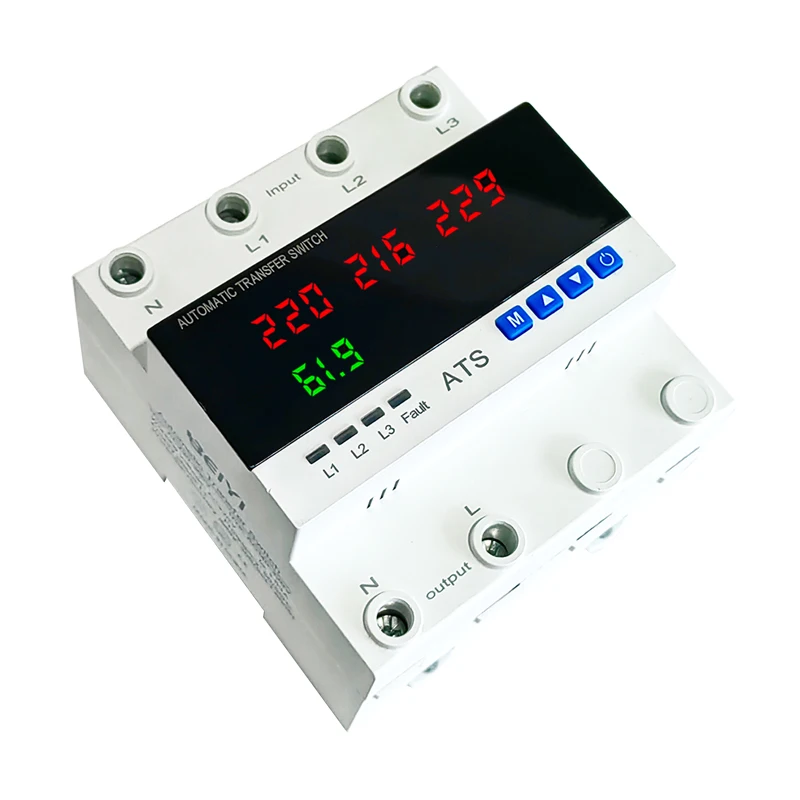 Din Rail Solar Generator Ats Transfer Switch 3 Phase Power Change Over  Switch 220v 110v 63amp 80a 100a| Alibaba.com