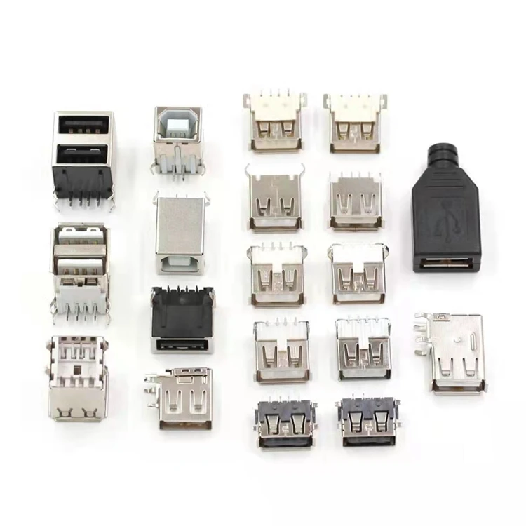 Usb Type C Connector Female Pcb Mount Micro Usb Socket 16Pin Custom Usb Connector