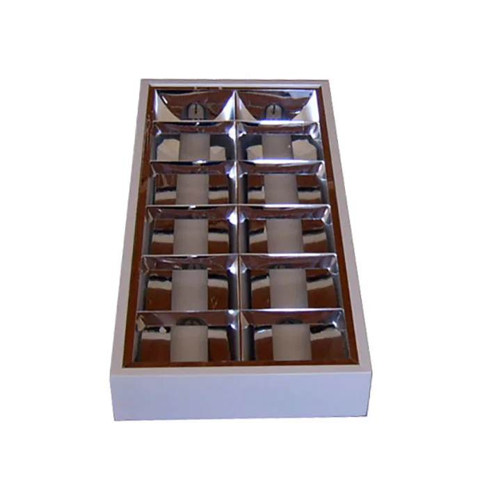 T8 Recessed Grille Lamp 2x18w 2x36w 3x18w 3x36w 4x18w 4x36w Alta Eficie