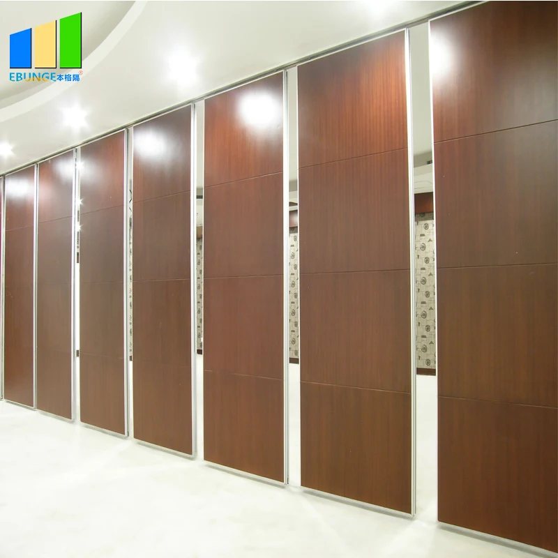 Philippines Acoustic Internal Sliding Folding Automatic Mobile Folding Wooden Doors Wall Hanging Partition With Soundproof