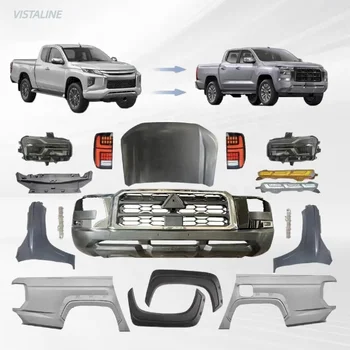 Pickup 4x4 Off Road Accessories Bumper Head Light Bonnet Extrior Kit Upgrade Body Kit for Triton L200 2019 to 2014