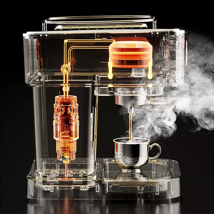 Atomic Coffee Machine with Beans Grinder Bean to Cup Espresso for Restaurant Espresso Machine with Milk Frother