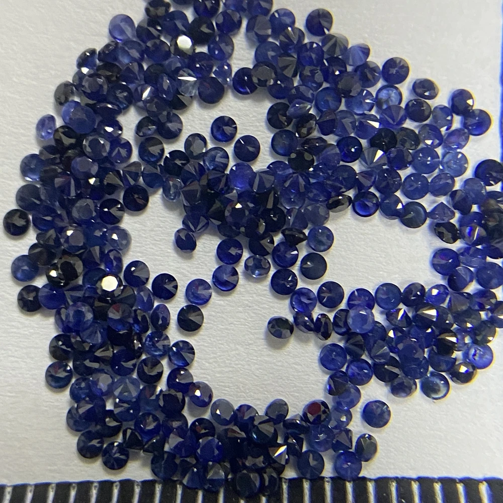 Gemstone Beads Ruby Stone Blue Ruby Natural Blue Sapphire