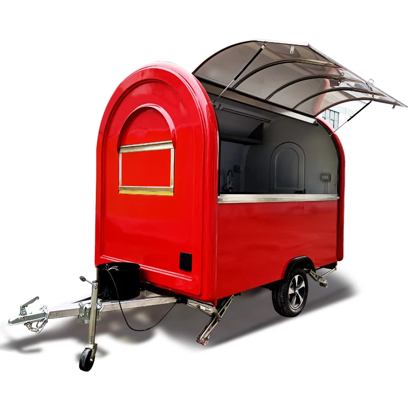 Puff bar baking oven cart pizza food trailer mobile coffee kiosk food trailer