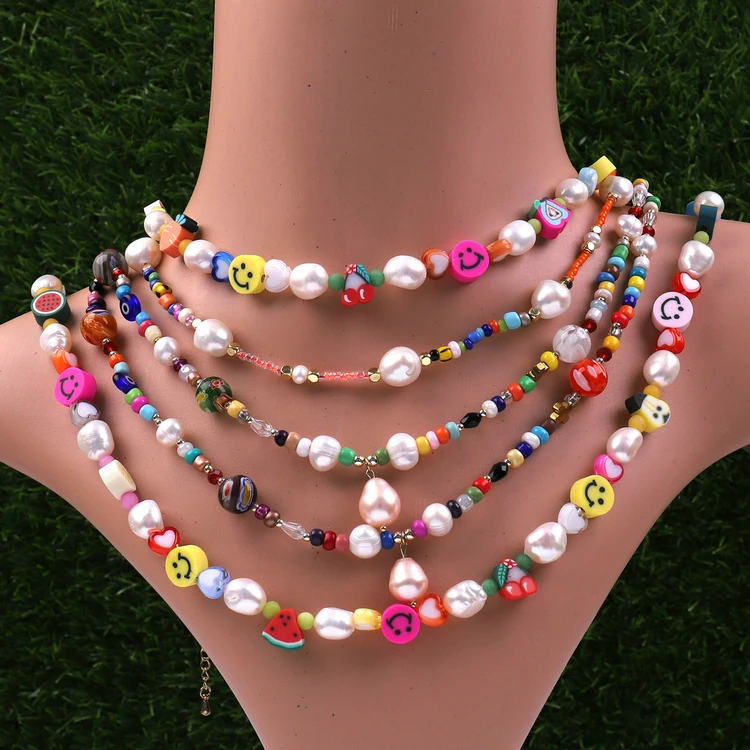 Summer Necklace in Pearls Miyuki