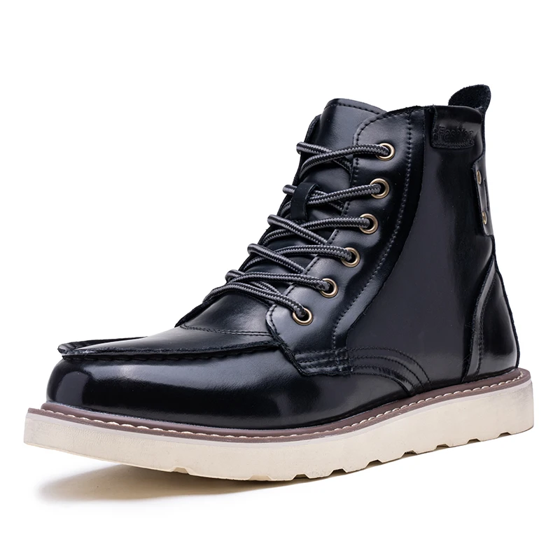 High Quality New Boots Brand Men Ankle Boots for Sale Online Plus Size US  16 Real Cow Oil Leather Shoes Fashion Luxury 49# - Main Image