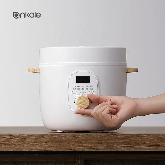 Korea Electric Mini Rice Cooker Home Appliances 2L White Multipurpose Electric Cooker Automatic Rice Cooker