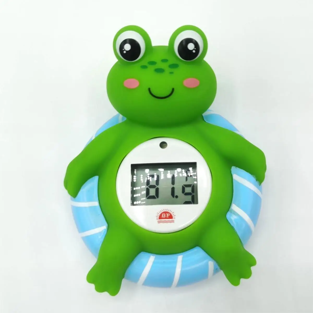 ICTI Passed Factory Digital Floating Temperature Alarm Bath Quick Set Waterproof LCD Display Battery Powered House Shape Max Min