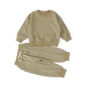 Popular Unisex Cotton Newborn Baby Clothes Set Autumn Baby Girl Tracksuit Set Autumn Toddler Boys Clothes