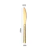 Golden dining knife