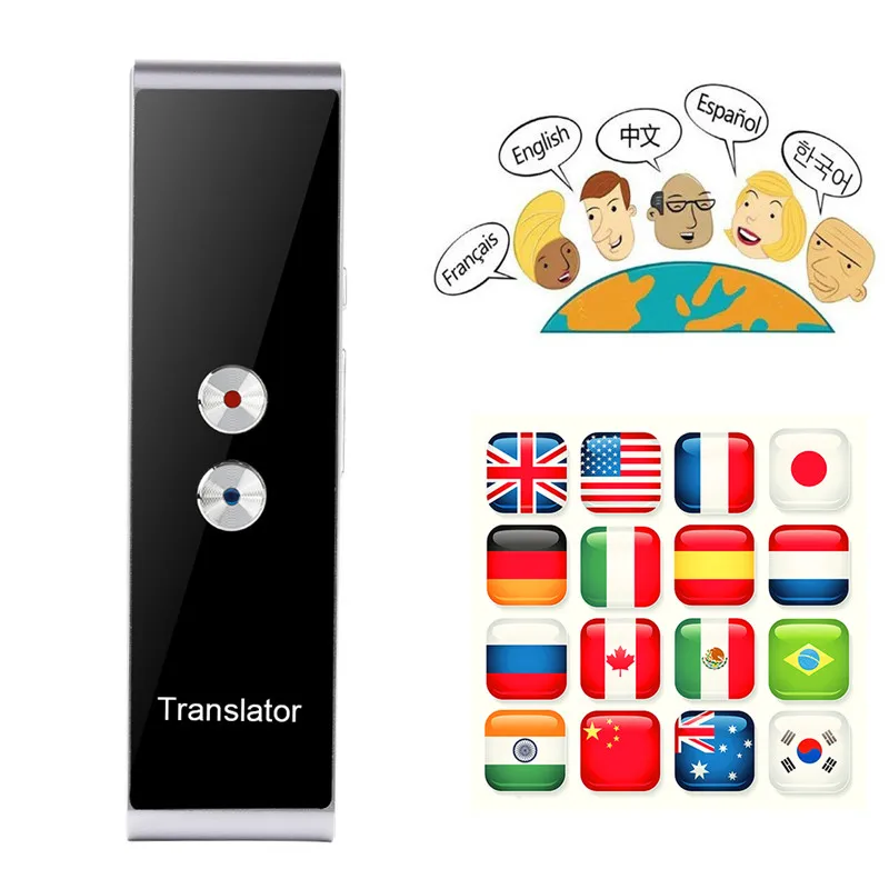 Intelligent Speech Translator Support 68 Languages Voice Translator Portable T8 Real Time Simultaneous Translation Equipment