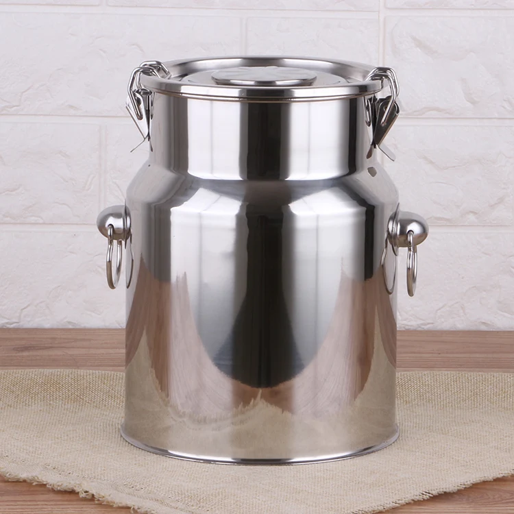 Factory Direct Sales Stainless Steel 5L Sealing Can Bucket Seal Pot Milk Can with Best Sealing Lid_7