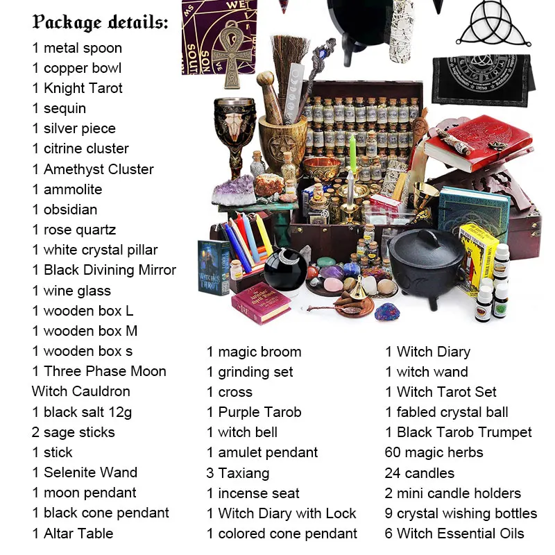 Witchcraft Supplies Tools Witch Altar Supplies Witch Starter Kit Altar Starter Kit Witch Kit 6393