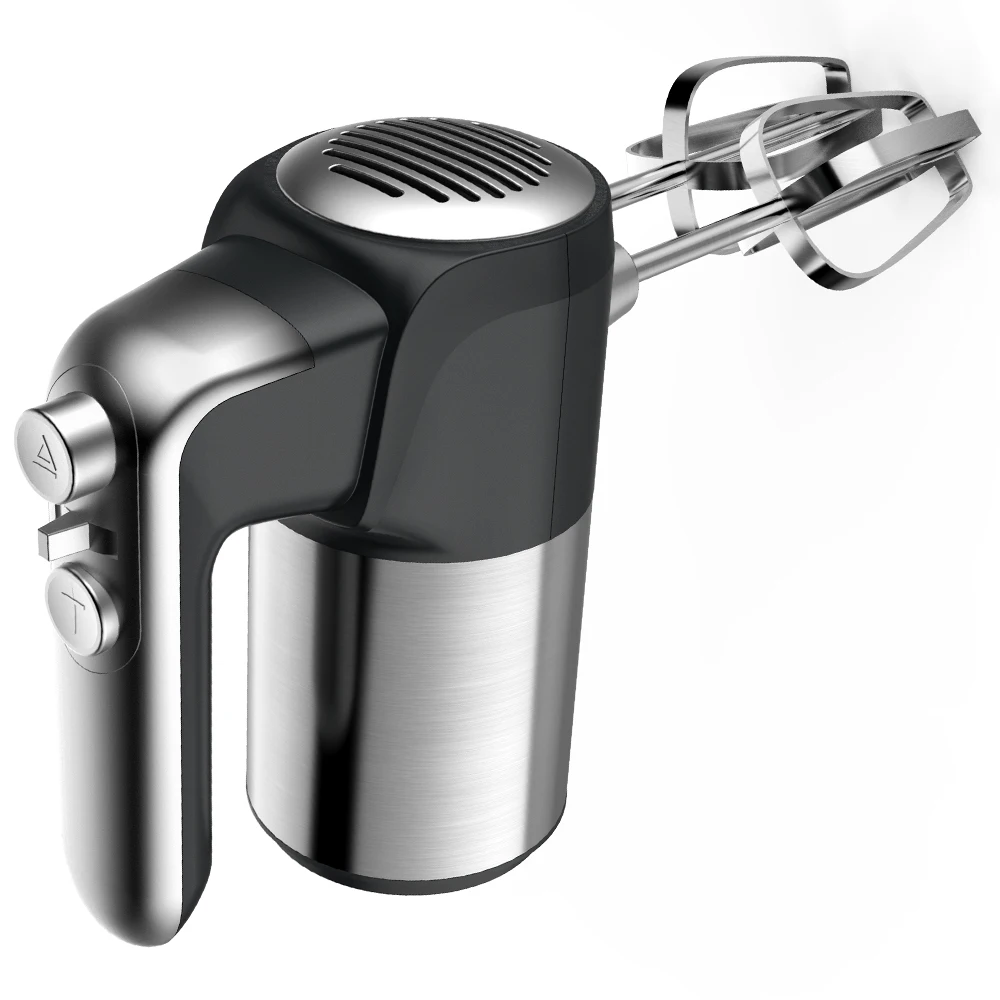 Hand Mixer Dessert Maker Chrome Decoration Stainless Steel Body Egg