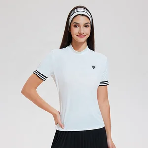 Custom logo Women's T-shirts Wholesale Crop Top Plain Fitted Thin Blank Shirt  Knitwear Solid Color Casual T-shirt for Woman