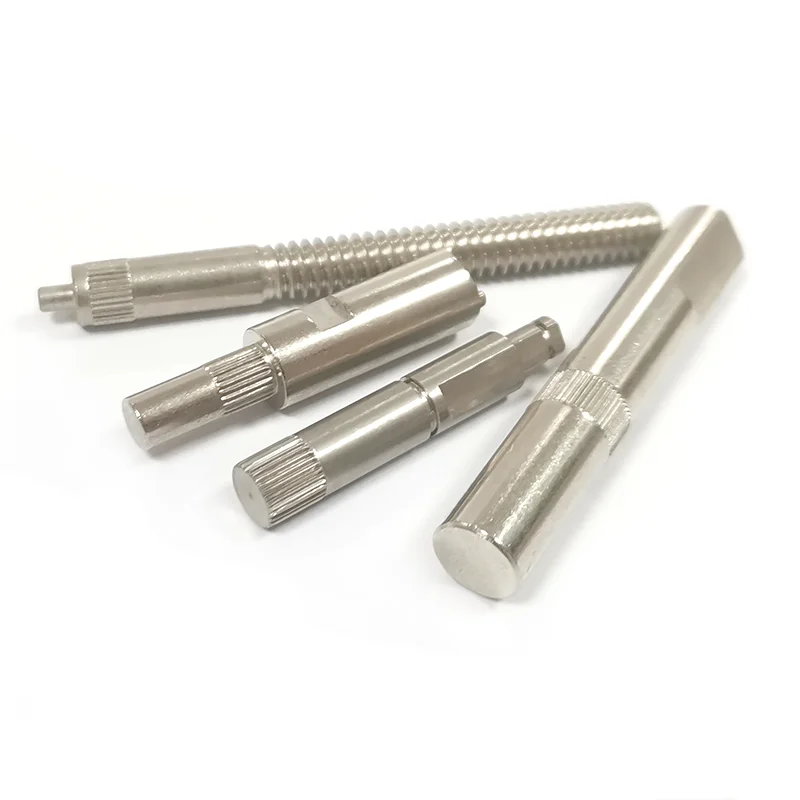 High Precision Customized Stainless Steel 304 316 Thread Cylindrical Metal Small Knurled Dowel Pins Spline Shafts