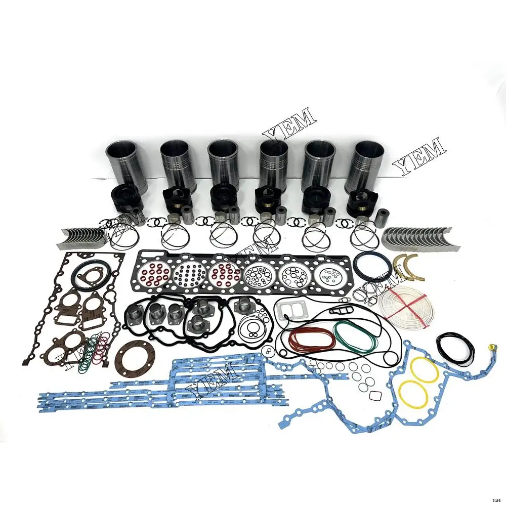 Engine Repair Kit With Cylinder Bearings Piston Rings Liner Gaskets Fit for Caterpillar C18 Original Excavator Part