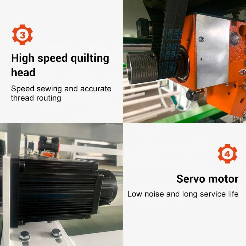 Automatic Headboard Computerized Long Arm Single Needle Quilt Machine Trade India Home Used with Frame