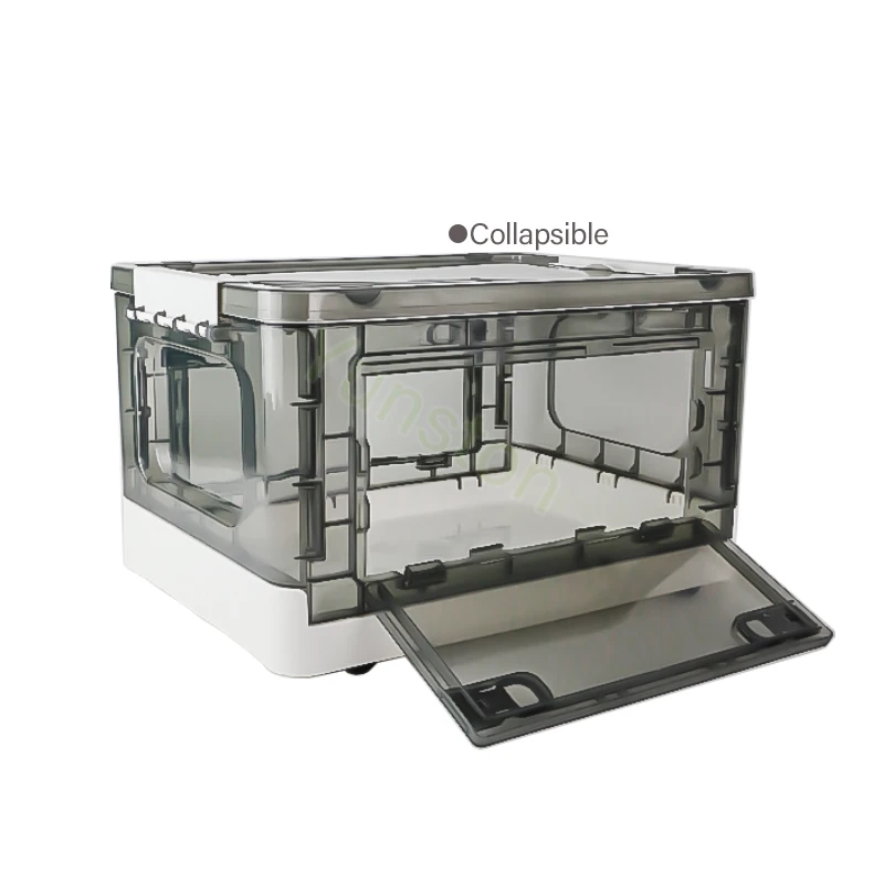 Factory Wholesale Dust-proof Transparent Plastic Toys Clothes Sundries Storage Box Living Room Bedroom