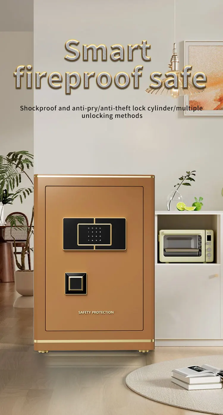 CEQSAFE Metal Smart Hidden Wifi Automatic Door Luxury Safe Box Fingerprint Digital Security Box details