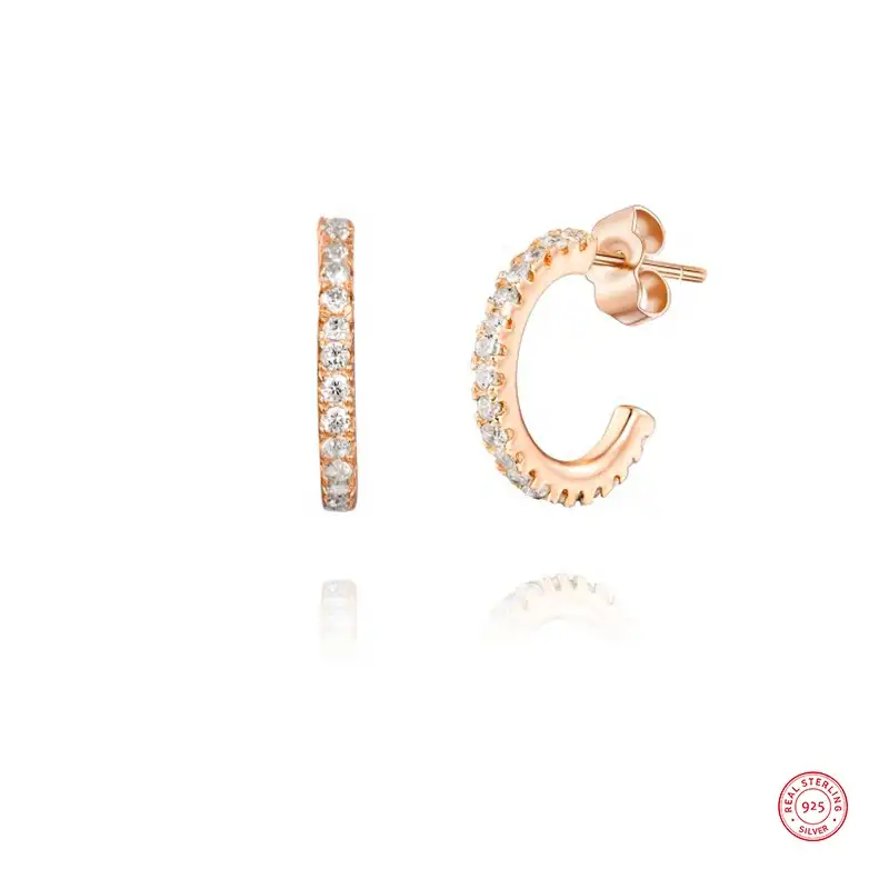 Pendientes de aro geométrico multicapa para mujer plateado brillante Color dorado pendientes c HON Pendientes de aro geométrico multicapa para mujer plateado brillante Color dorado pendientes c HON