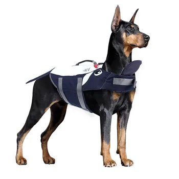 Cross-Border New Summer Pet Clothes Large Dog Lifesuit Swimsuit Vest XL Corgi T-Shirt Essential Swimming Supplies