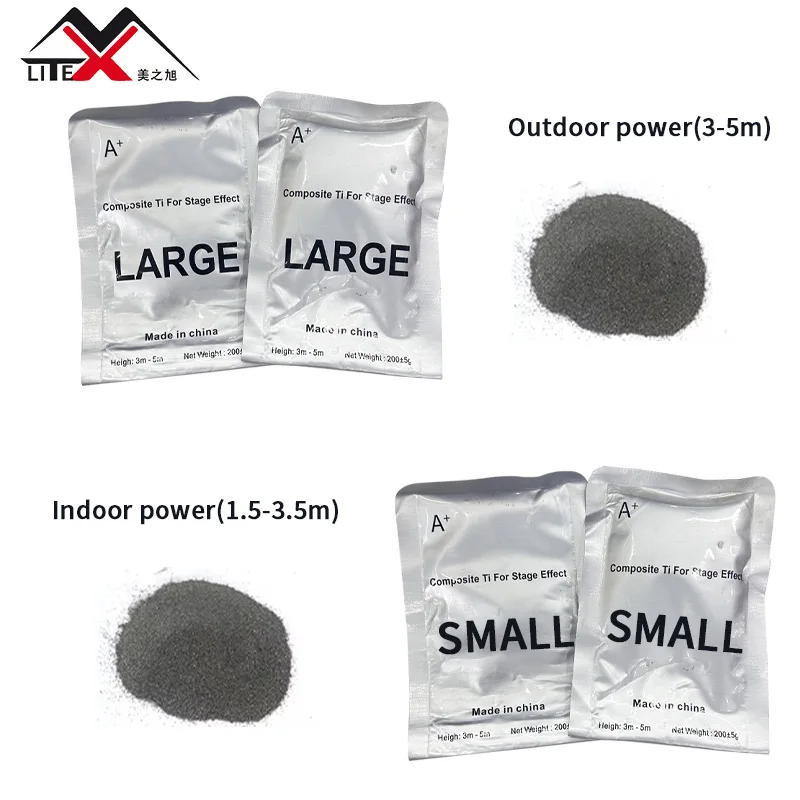 200g Ti Powder Cold Sparkler Machine Refills Powder Dust Inside for Wedding Spark Machine