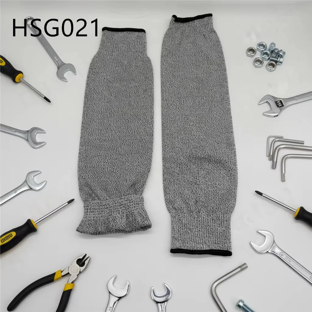 ZYF, Guantes de protección integral para mejoras del hogar, aptos para entornos grasosos, resistentes a cortes, con protectores de brazo de seguridad de 40 cm, modelo HSG021