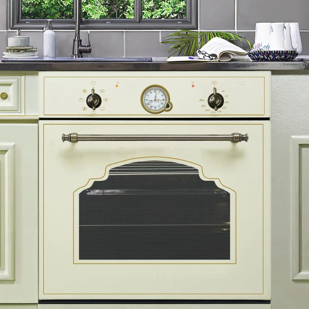 Enamel Oven Retro Style Toaster Glass Kitchen Baking Wall Oven