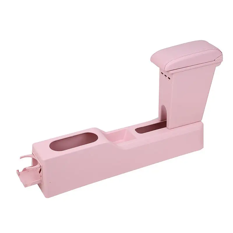 product car armrest interior front seat armrest box universal for cup holder storage box soft arm rest pad automotive goods accessories-4