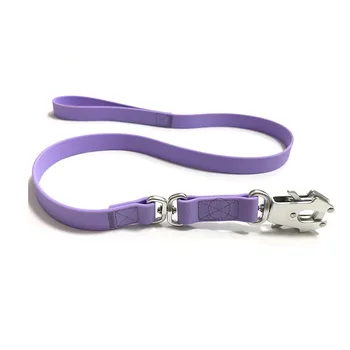 Custom Tactical Waterproof PVC Swivel Combat Dog Leash With Frog Clip