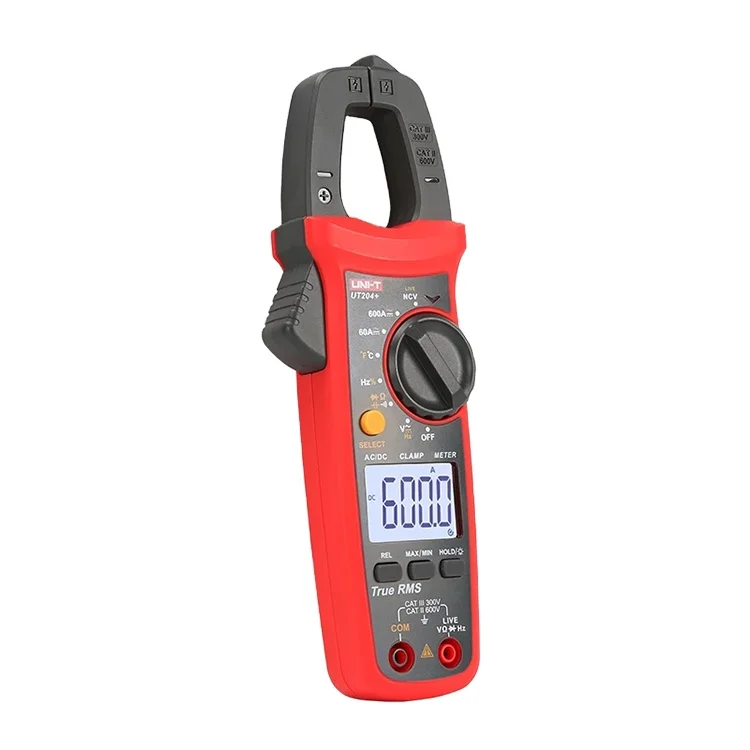 Uni-t UT202+ DC 600V Voltage 400A Current Meters Temperature Multimeter Capacitance Clamp Meter Digital 4000 Counts Current Test