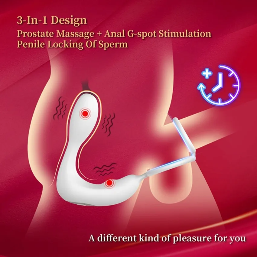 ball anal plug Silicone Male Sex Toys Vibrating Anal Butt Plug and Massage Gun Prostate  Massager for Men's Masturbation