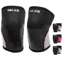 MKAS SCR Gym Custom Weightlifting Sports Neoprene Silicone Compression Knee Brace Sleeves 7Mm Neoprene Knee Support