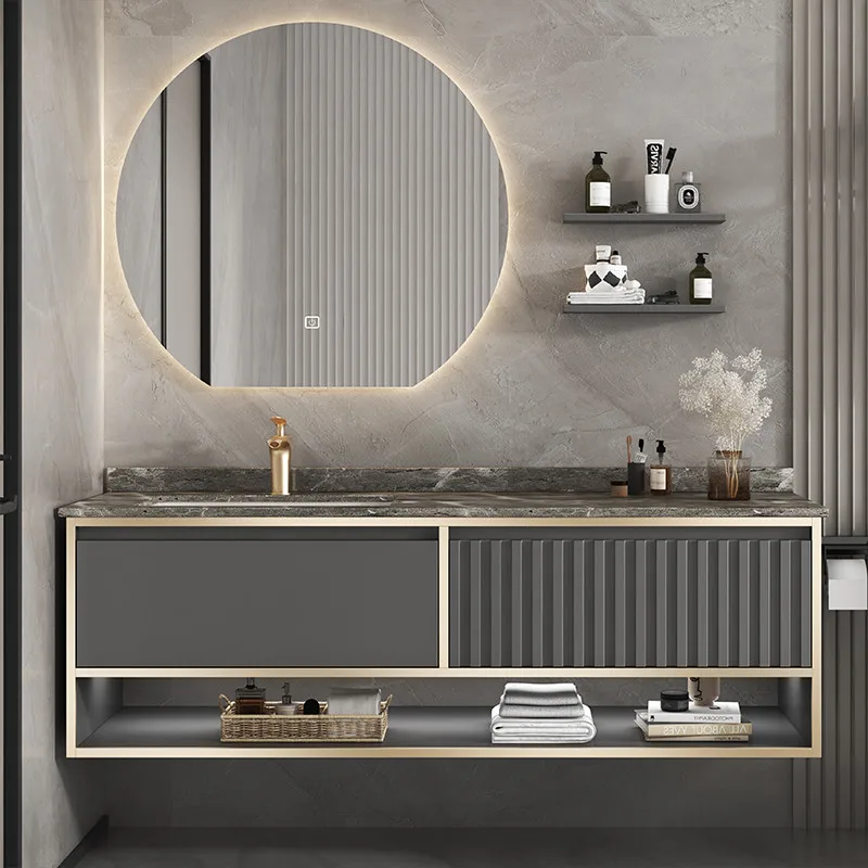 2022 New Design Bathroom Mirror Bathroom Vanity American Wood Luxury Bathroom