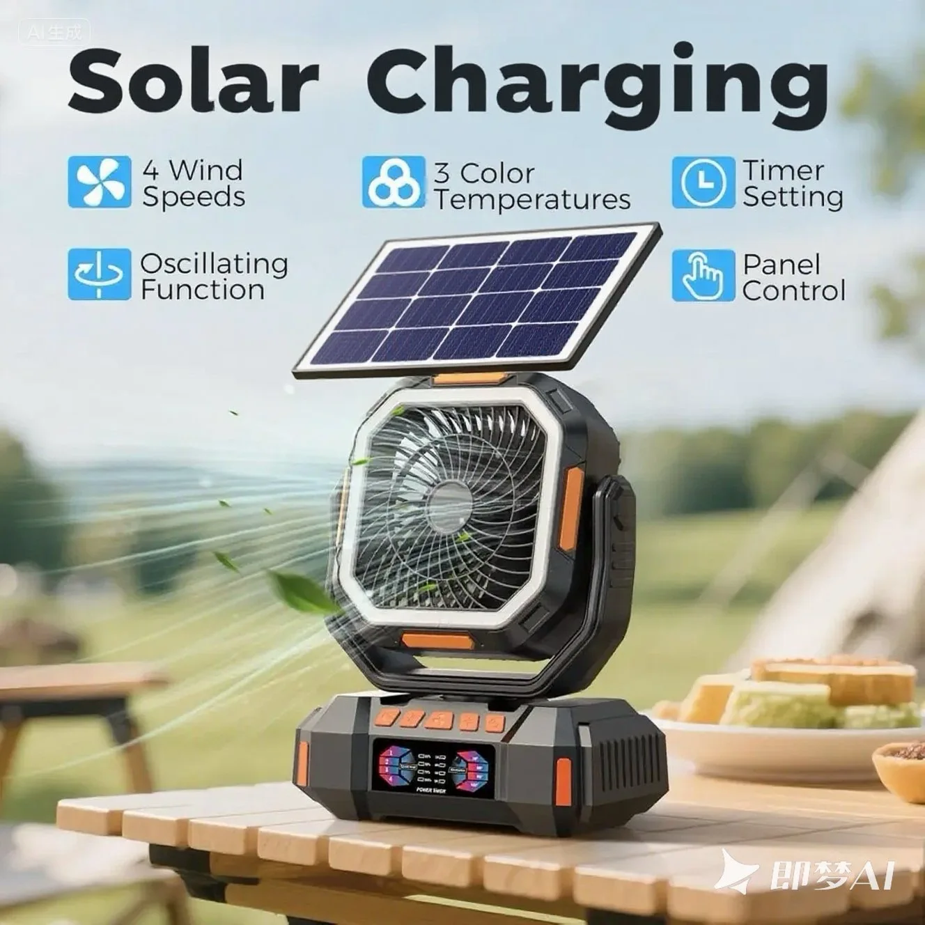 Portable Fan, 40000mAh, LED - detail 2