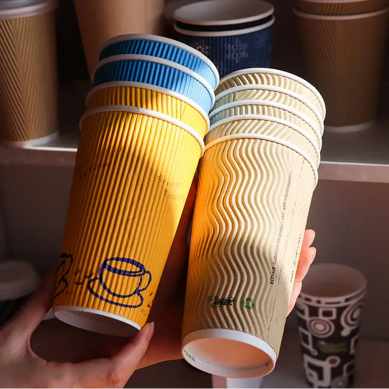 Sauce Cup 3 Layer 100 Pack 16oz Paper Coffee Cups