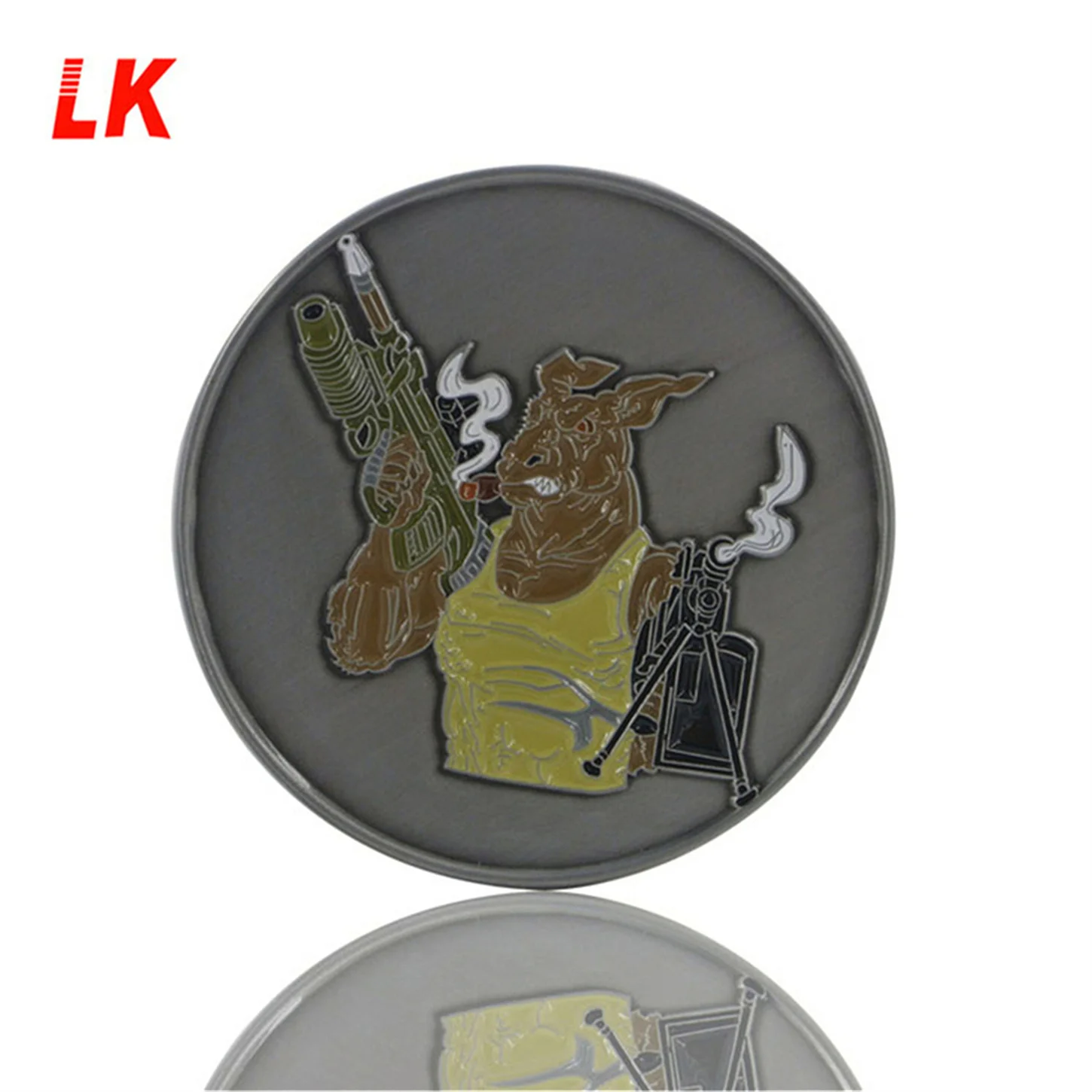 Oversize Challenge Mad Dog 3D Challenge Coin by Signature Coins