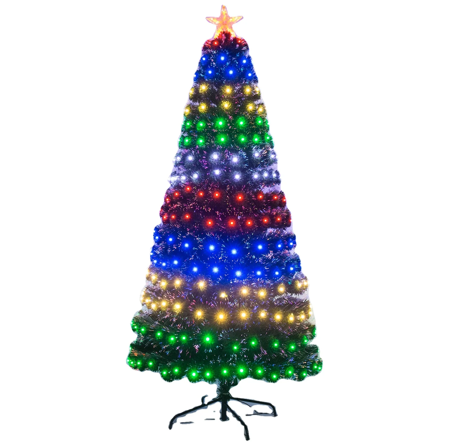 6ft pre lit christmas tree multicolor lights