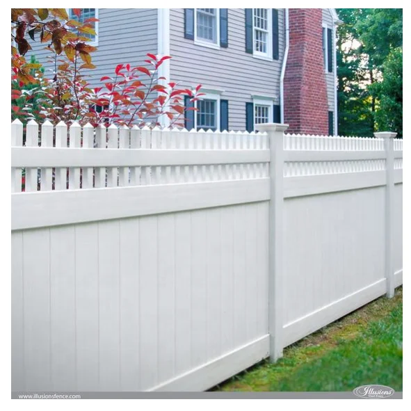 Professional Manufacture Pvc Privacy Screen Fence Panels White Vinyl Privacy Garden Cottage Fence for Outdoor