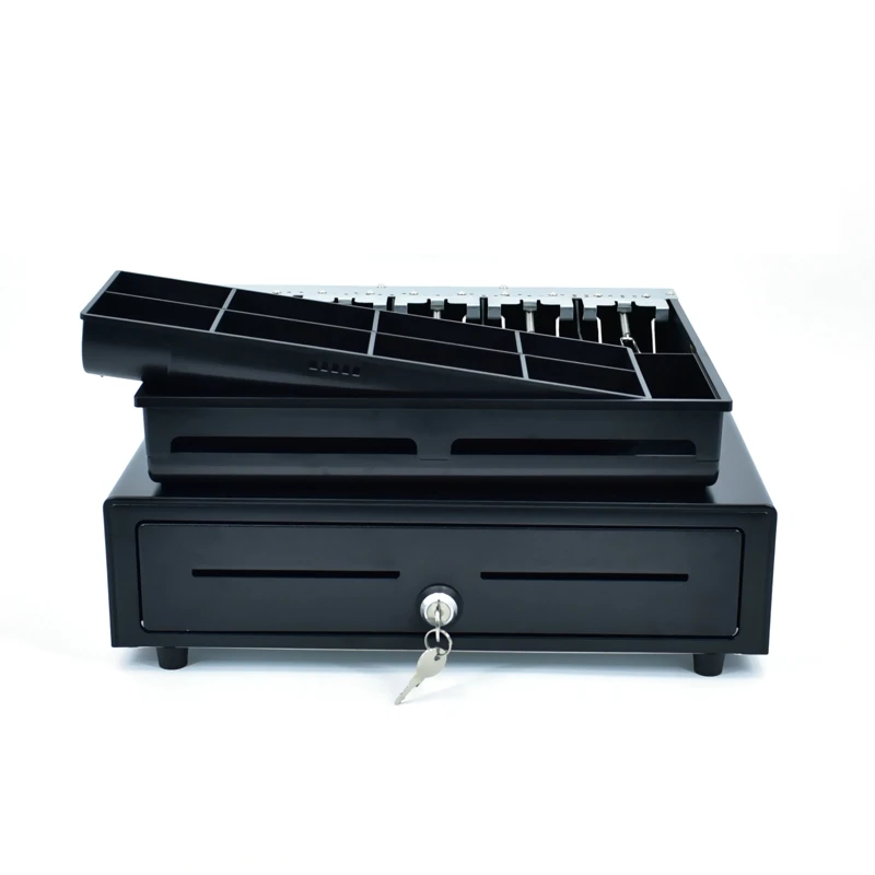 Pos Metal Sliding Cash Register Drawers Box Rj11 Rj12 Ls4142b Cash