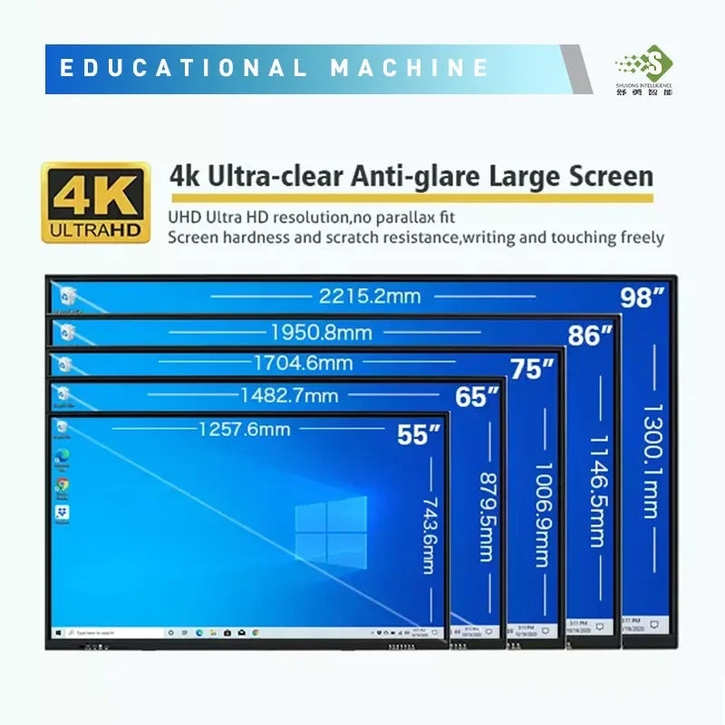 BIAOPAI Clever Touch Interactive Panel High Tech Interactive Whiteboard 86 Inch Advertising Board