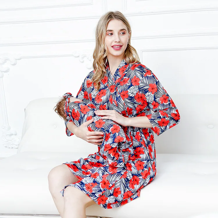 Pigiama da gravidanza mummia coperta fasciante abbinata per