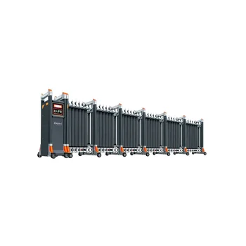 Modern Double Motor Stainless Steel Trackless Aluminum Alloy Sliding Fence Retractable Telescopic Gate for Courtyard Use School