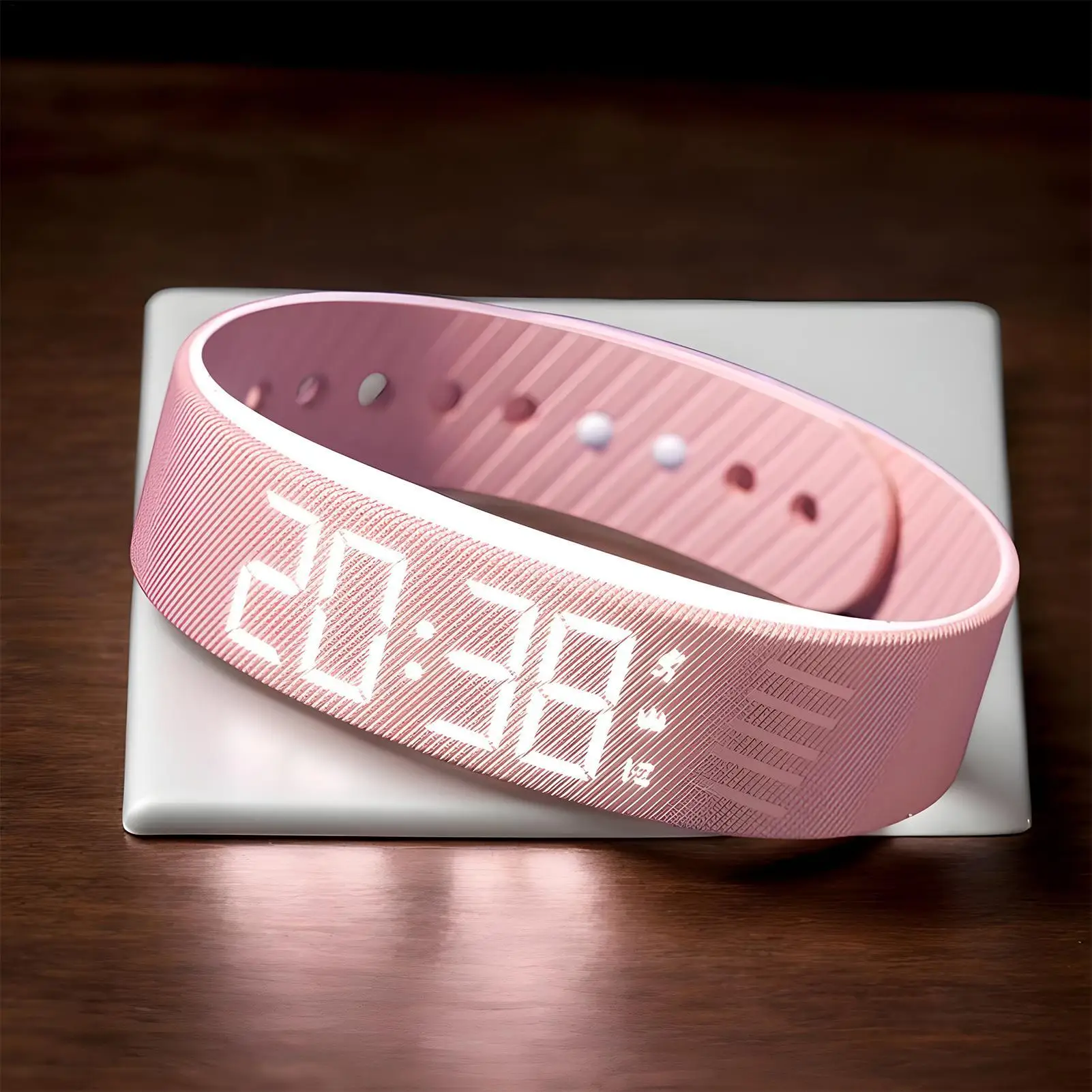 OLED Digital Alarm Watch Sleep Tracker Silent Vibration Activity Tracker IP65 Waterproof Silicone Band 5-10 Days Battery Life