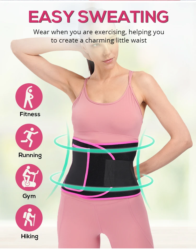 Neoprene Stomach Sauna Sweat Slim Trainer Bands Slimming Tummy Waist ...