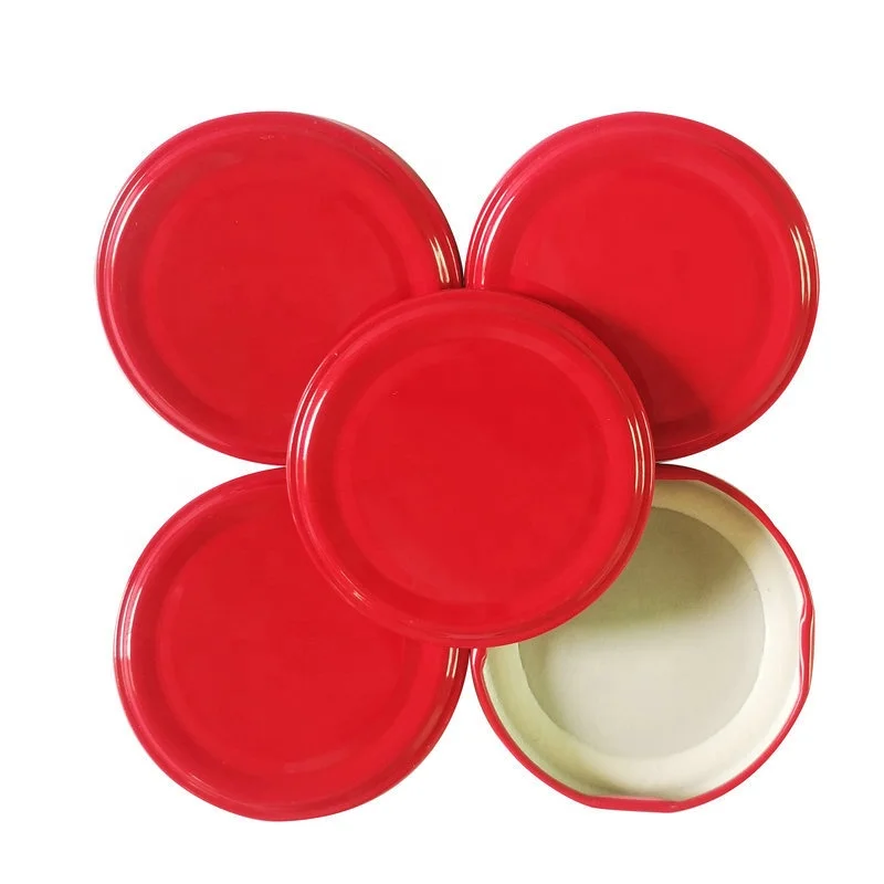 38mm 43mm 48mm 53mm 63mm 70mm 82mm Tinplate Metal Screw Cap For Canning