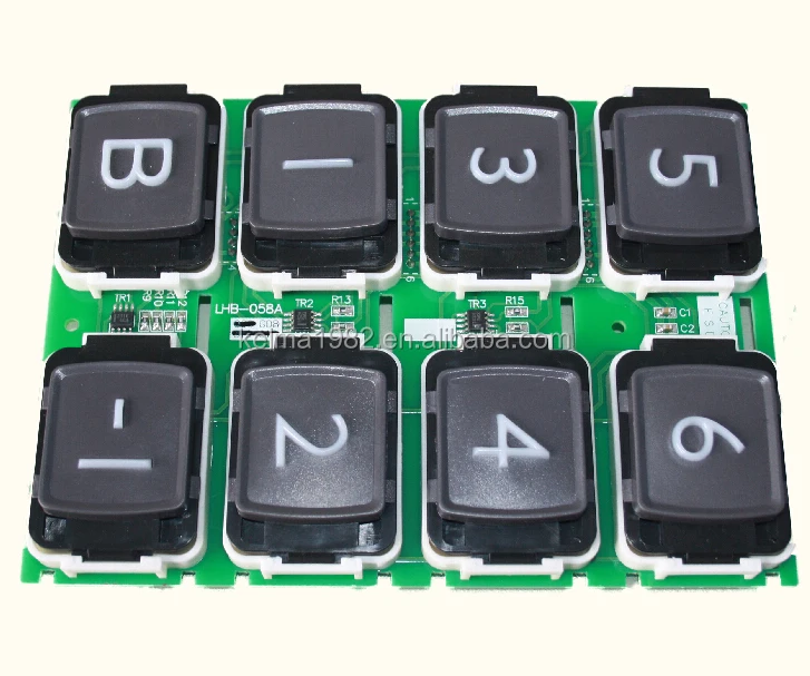 三菱エレベーター用 LHB-052A ボタンパネル（24V、20A、LED付き）