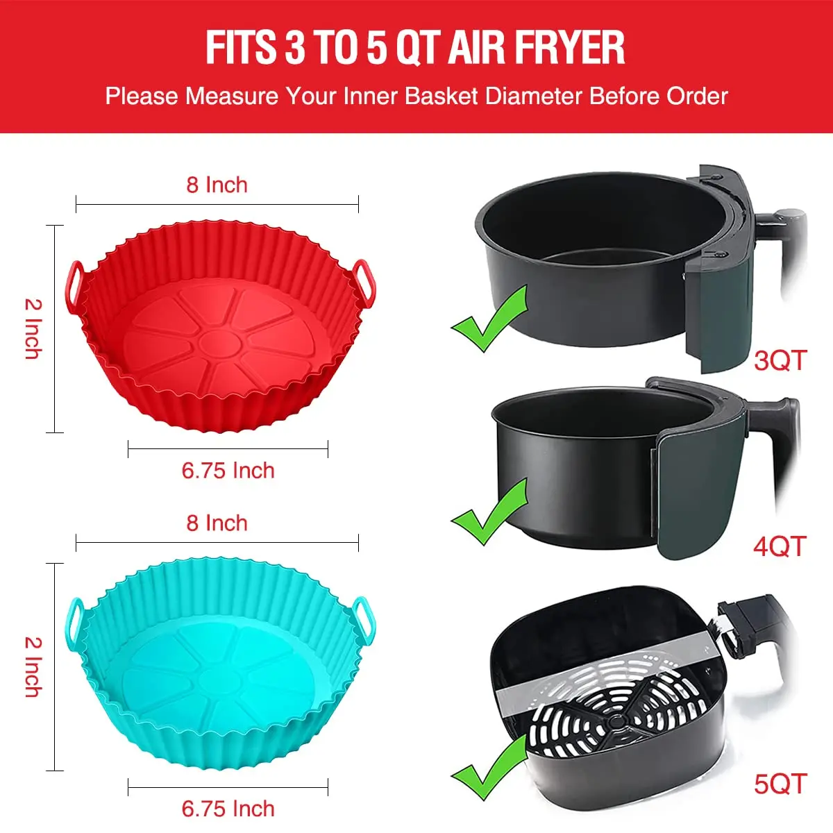 Silicone Air Fryer Liner Folding Large Air Fryer Liners Disposable