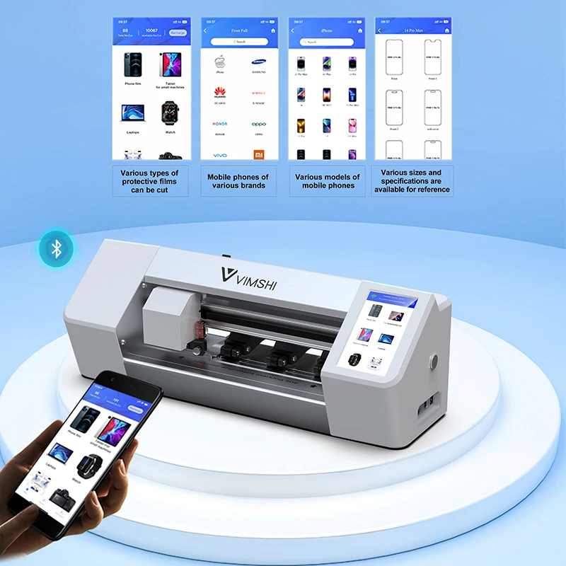 Fully Customized Unlimit Mobile Front Screen Protector Film Back Cover Skin  Making Machine for Smart Watch Phone Cover